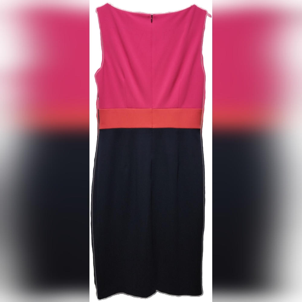 Vince camuto dress size 6 women's multicolor blue and pink